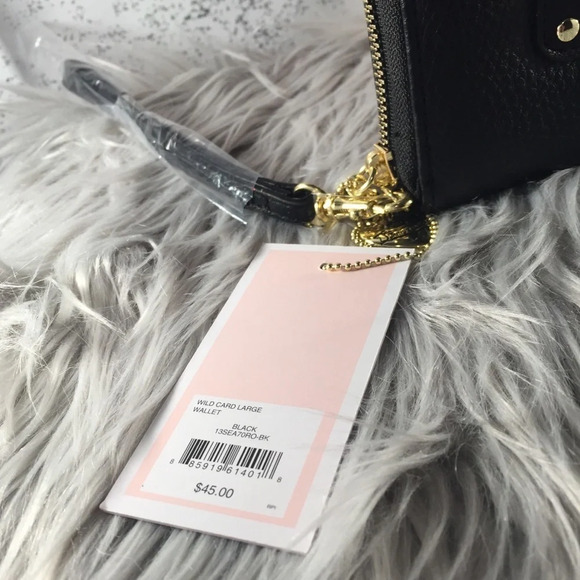 🆕 Juicy Couture Black Wild Card Large Wallet - Picture 5 of 5